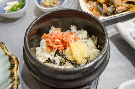 healthy meal with fermented foods