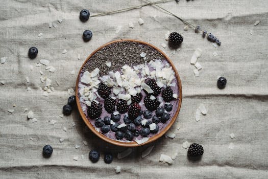 healthy colorful smoothie bowl