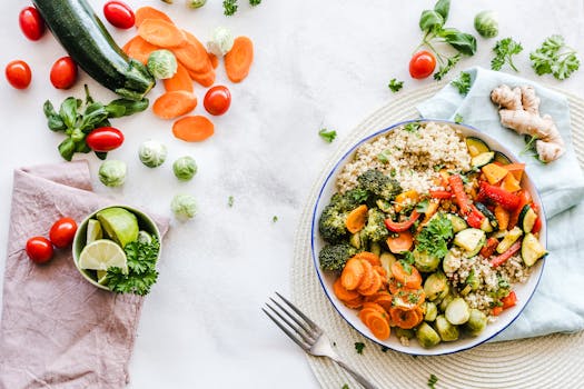 Colorful vegetables on a plate