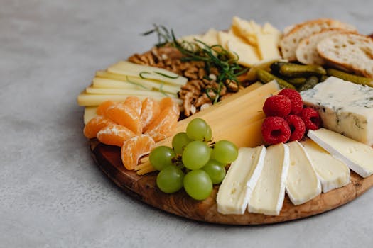 variety of fermented foods