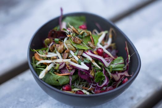 colorful plant-based salad