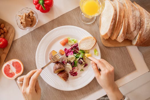 colorful salad with grains and vegetables