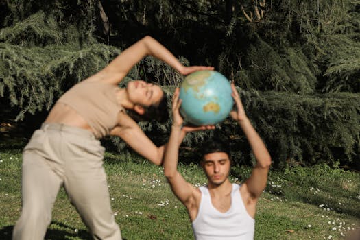 person practicing yoga in a serene environment