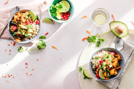 A colorful plate of fiber-rich fruits and vegetables