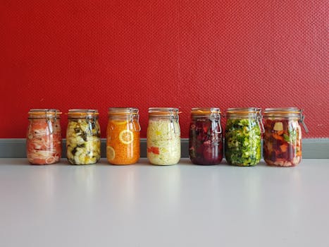 colorful beet kvass in a jar